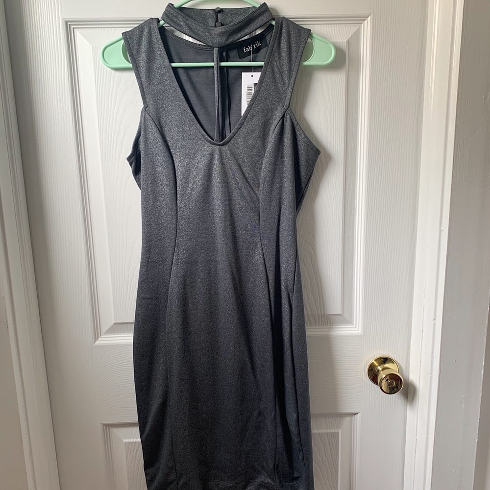 Grey metallic dress - NWT!